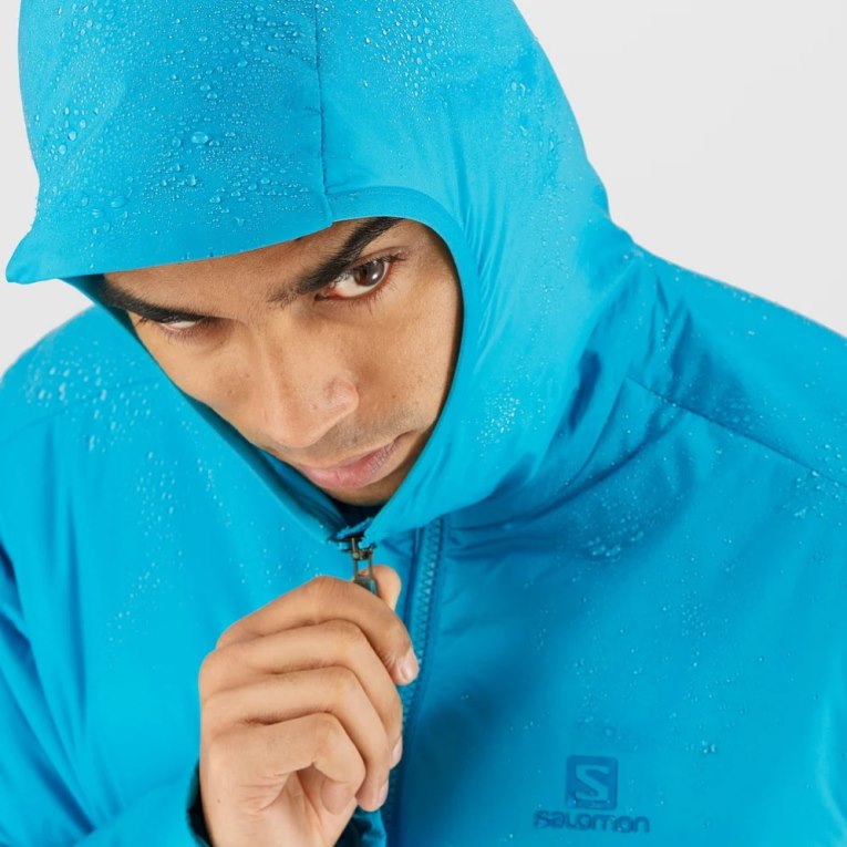 Turquoise Salomon Outrack Men's Insulated Jackets | PH 45310O